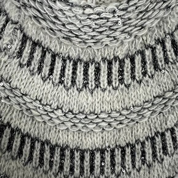 Free People Nordic Nights Cable Knit Sweater Dress Size Medium - Picture 8 of 10